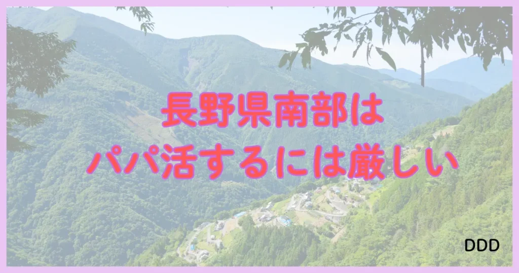 長野県　パパ活　パパ活アプリ　南部